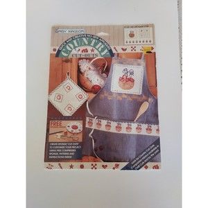 Daisy Kingdom Apple A Day No-Sew Appliques Country Cut-Outs w/ Free Sponge New